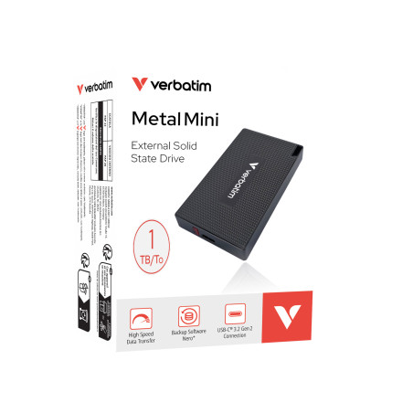 Verbatim 32031 unità esterna a stato solido 1 TB USB tipo-C USB 3.2 Gen 2x2 Grigio