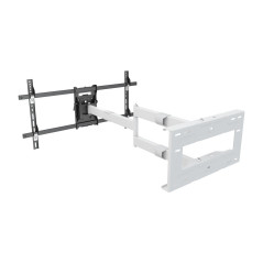 ITB MB6874 Supporto TV a parete 190,5 cm (75") Nero, Bianco