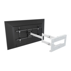 ITB MB6874 Supporto TV a parete 190,5 cm (75") Nero, Bianco