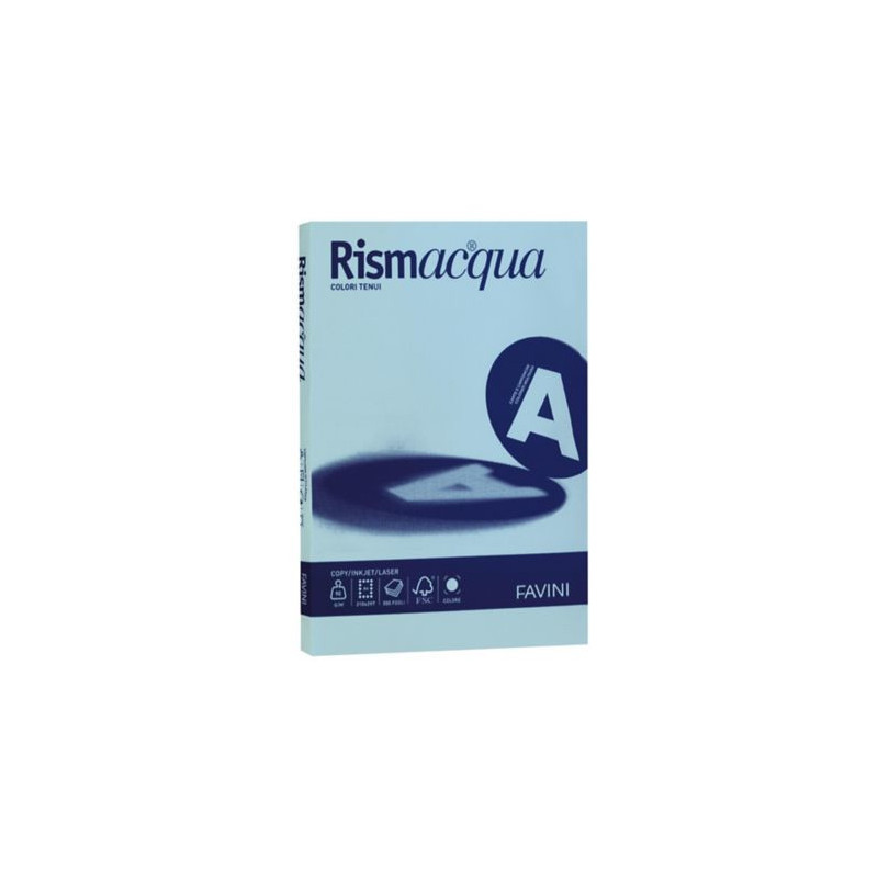 Favini Rismacqua carta inkjet A4 (210x297 mm) 100 fogli Blu Favini Rismacqua carta inkjet A4 (210x297 mm) 100 fogli Blu