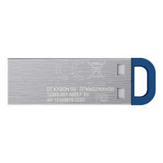Kingston Technology DataTraveler 64GB ® Kyson 220 MB/s USB 3.2 Gen 1 in metallo