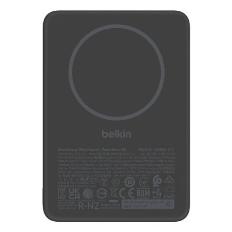 Belkin BPD015HQBK batteria portatile Carica wireless Nero
