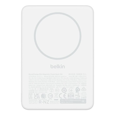 Belkin BPD015HQWH batteria portatile 10000 mAh Carica wireless Bianco
