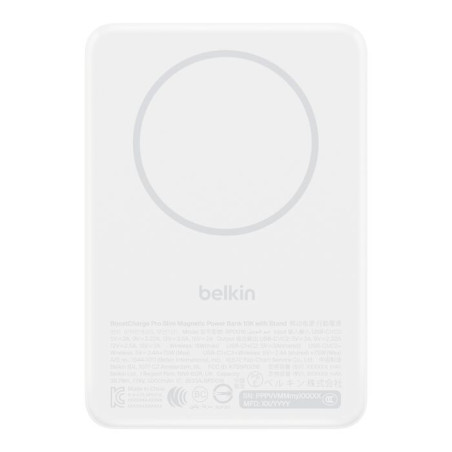Belkin BPD016hqWH 5000 mAh Carica wireless Bianco