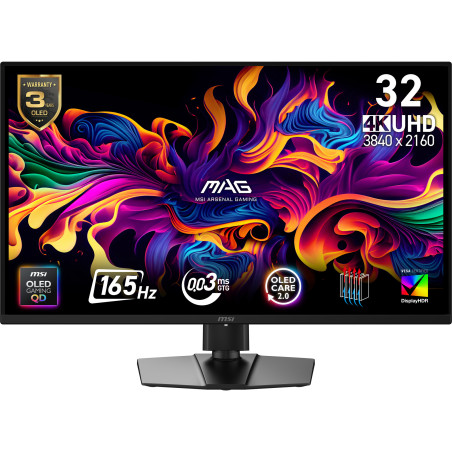 MSI MAG 322UP QD-OLED E16 Monitor PC 80 cm (31.5") 3840 x 2160 Pixel 4K Ultra HD Nero
