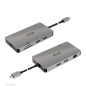 CLUB3D CSV-1593 replicatore di porte e docking station per laptop USB 3.2 Gen 1 (3.1 Gen 1) Type-C Metallico