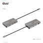 CLUB3D CSV-1593 replicatore di porte e docking station per laptop USB 3.2 Gen 1 (3.1 Gen 1) Type-C Metallico