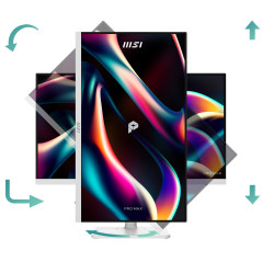 MSI PRO MAX 241PHW E14 Monitor PC 60,5 cm (23.8") 1920 x 1080 Pixel Full HD LCD Bianco