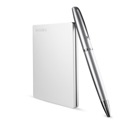 Toshiba Canvio Slim disco rigido esterno 1 TB 2.5" Micro-USB B 3.2 Gen 1 (3.1 Gen 1) Argento