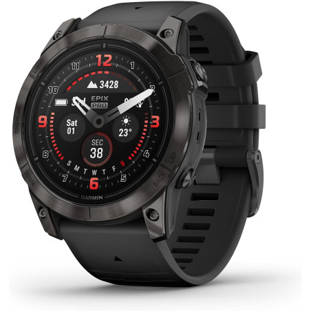 Garmin Epix Pro (Gen 2) Sapphire Edition, 51 mm, smartwatch ad alte prestazioni, tecnologia di allenamento avanzata