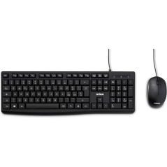 Nilox NXKMIT0012, Kit Tastiera e Mouse USB, Tastiera con Layout Italiano, Mouse con Sensore Ottico da 1200 DPI