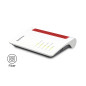 Box FRITZ 5630 EDITION INTERNATIONAL router wireless Gigabit Ethernet Dual-band (2.4 GHz/5 GHz) Bianco, Rosso
