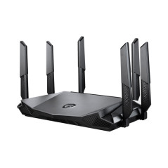 MSI RadiX AX6600 WiFi 6 Tri-Band router wireless Gigabit Ethernet Banda tripla (2.4 GHz 5 GHz 5 GHz) Nero