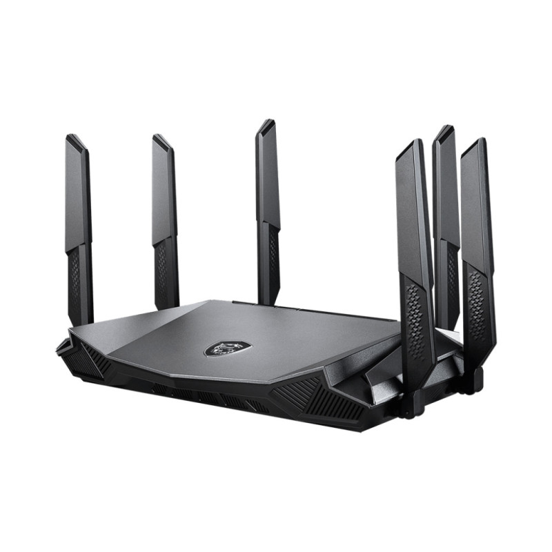 MSI RadiX AX6600 WiFi 6 Tri-Band router wireless Gigabit Ethernet Banda tripla (2.4 GHz/5 GHz/5 GHz) Nero MSI RadiX AX6600 WiFi 6 Tri-Band router wireless Gigabit Ethernet Banda tripla (2.4 GHz/5 GHz/5 GHz) Nero