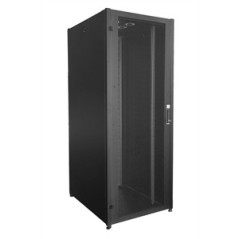 LINK Armadio Rack Per Reti 19" 42U (A)2002, (L)800, (P)1000 Colore Nero Porta Traforata Serie Eavi
