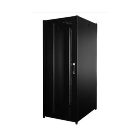 LINK Armadio Rack Per Reti 19" 42U (A)2002, (L)800, (P)1000 Colore Nero Porta Traforata Serie Eavi