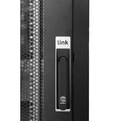 LINK Armadio Rack Per Reti 19" 42U (A)2002, (L)800, (P)1000 Colore Nero Porta Traforata Serie Eavi