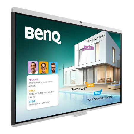 BenQ CM7505 lavagna interattiva 190,5 cm (75") 3840 x 2160 Pixel Touch screen Bianco USB / Bluetooth