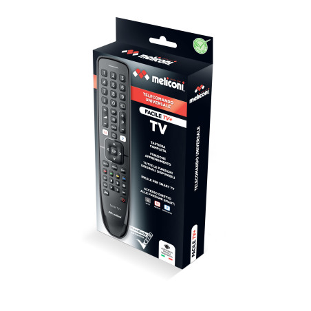Meliconi Gumbody Facile TV+ telecomando RF Wireless Pulsanti
