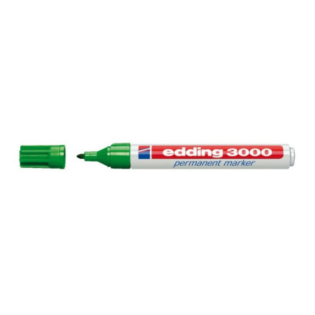 Edding 3000 marcatore permanente Verde 10 pz