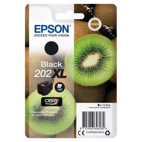 Epson Kiwi Singlepack Black 202XL Claria Premium Ink C13T02G14020