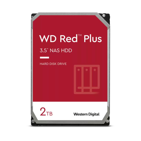 Western Digital Red Plus disco rigido interno 2 TB 5400 Giri min 64 MB 3.5" SATA