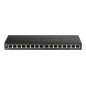 D-Link DGS-1016S switch di rete Non gestito Gigabit Ethernet (10/100/1000) Nero D-Link DGS-1016S switch di rete Non gestito Gigabit Ethernet (10/100/1000) Nero
