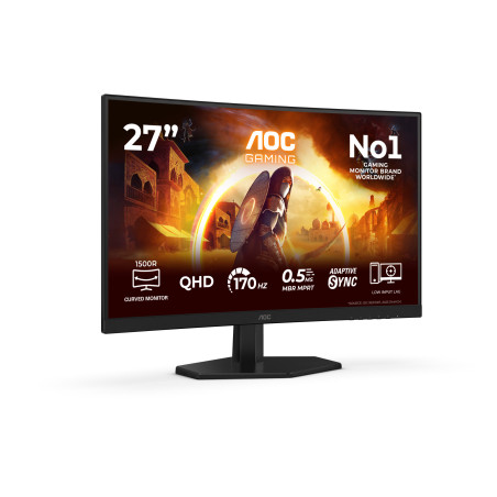 AOC G4 Q27G42ZE Monitor PC 68,6 cm (27") 2560 x 1440 Pixel Quad HD LED Nero, Rosso