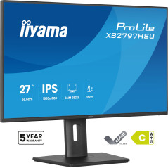 iiyama ProLite XB2797HSU-B1 Monitor PC 68,6 cm (27") 1920 x 1080 Pixel Full HD LED Nero