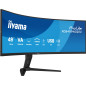 iiyama ProLite XCB4994DQSU-B1 Monitor PC 124,5 cm (49") 5120 x 1440 Pixel Dual QHD LCD Nero iiyama ProLite XCB4994DQSU-B1 Monitor PC 124,5 cm (49") 5120 x 1440 Pixel Dual QHD LCD Nero