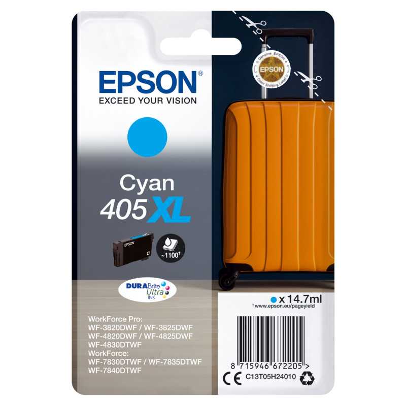 Epson Singlepack Cyan 405XL DURABrite Ultra Ink C13T05H24020
