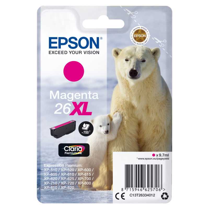 Epson Polar bear Cartuccia Magenta xl C13T26334012 Epson Polar bear Cartuccia Magenta xl C13T26334012