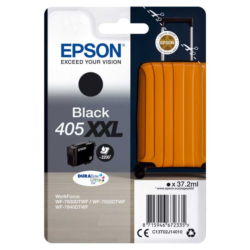 Epson Singlepack Black 405XXL DURABrite Ultra Ink C13T02J14020