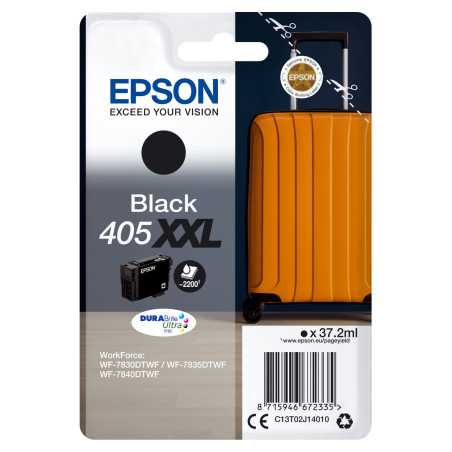 Epson Singlepack Black 405XXL DURABrite Ultra Ink C13T02J14020