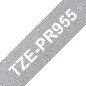 Brother TZE-PR955 nastro per etichettatrice Bianco su argento Brother TZE-PR955 nastro per etichettatrice Bianco su argento