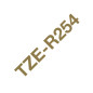 Brother TZE-R254 nastro per etichettatrice Oro su bianco Brother TZE-R254 nastro per etichettatrice Oro su bianco