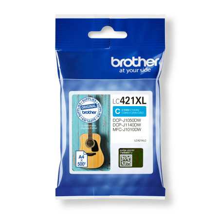 Brother LC-421XLC cartuccia d'inchiostro 1 pz Originale Resa elevata (XL) Ciano LC421XLC