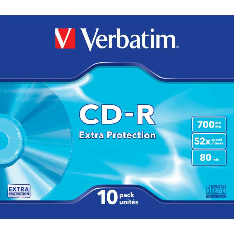 Verbatim CD-R Extra Protection 700 MB 52x 10 pz 43415/10