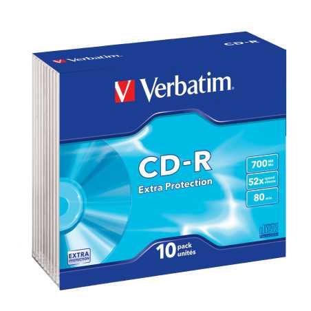 Verbatim CD-R Extra Protection 700 MB 52x 10 pz 43415/10