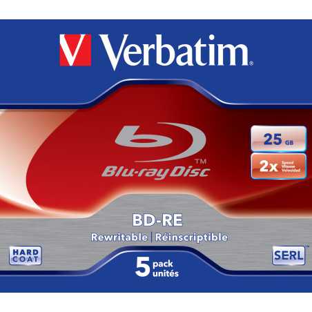 Verbatim 43615 disco vergine Blu-Ray BD-RE 25 GB 5 pz