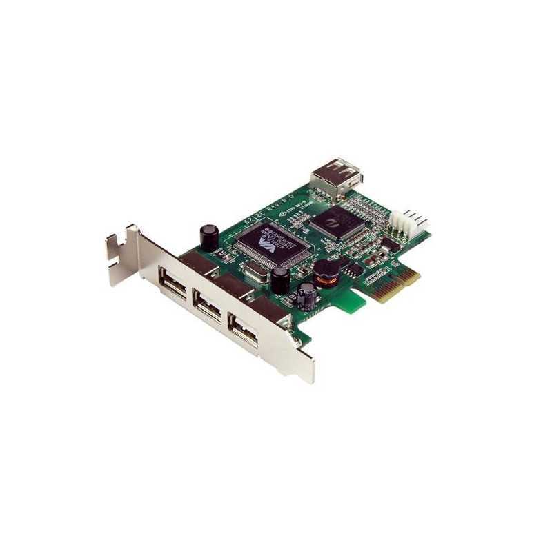 StarTech.com Scheda Pci Express basso prfilo con 4 porte USB 2.0 ad alta velocità PEXUSB4DP