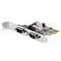 StarTech.com Scheda seriale PCI Express a due porte - Scheda di interfaccia seriale da PCIe a 2x RS232 (DB9)- 21050-PC-SERIAL-LP