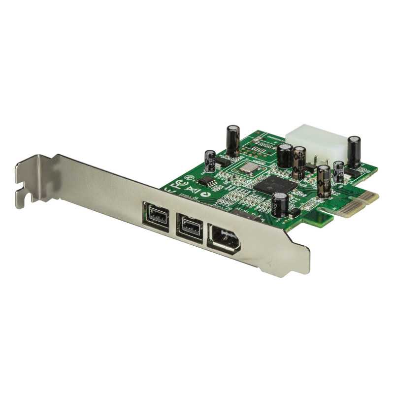 StarTech.com Scheda adattatore PCI Express FireWire 2b 1a 1394 a 3 porte PEX1394B3
