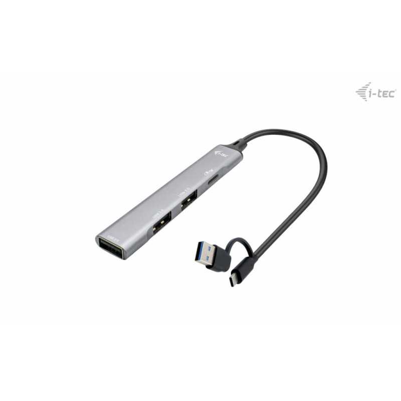i-tec USB-C/USB-A Metal HUB 1x USB 3.0 + 3x USB 2.0 CAHUBMETALMINI4