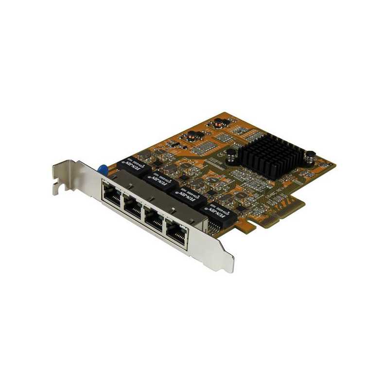 StarTech.com Adattatore Scheda di Rete Ethernet Gigabit PCI express PCIe NIC a 4 porte ST1000SPEX43 StarTech.com Adattatore Scheda di Rete Ethernet Gigabit PCI express PCIe NIC a 4 porte ST1000SPEX43