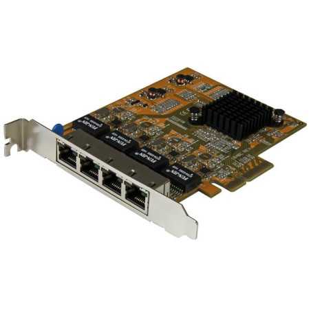 StarTech.com Adattatore Scheda di Rete Ethernet Gigabit PCI express PCIe NIC a 4 porte ST1000SPEX43