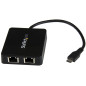 StarTech.com Adattatore di Rete USB-C a doppia uscita Ethernet Gigabit con porta USB tipo-A US1GC301AU2R