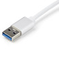 StarTech.com Adattatore di rete USB 3.0 a Ethernet Gigabit - Argento USB31000SA
