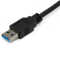 StarTech.com Adattatore USB 3.0 a Ethernet Gigabit con Hub USB a 2 porte incorporato USB31000S2H