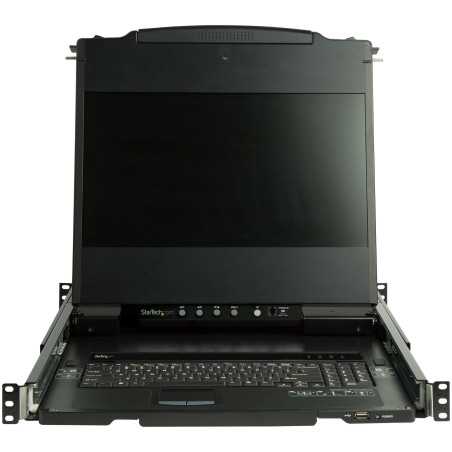 StarTech.com Console KVM per Armadio Rack - Monitor LCD 17" 1080p - KVM Switch DVI/VGA - Montabile a Rack su doppia g RKCOND17HD